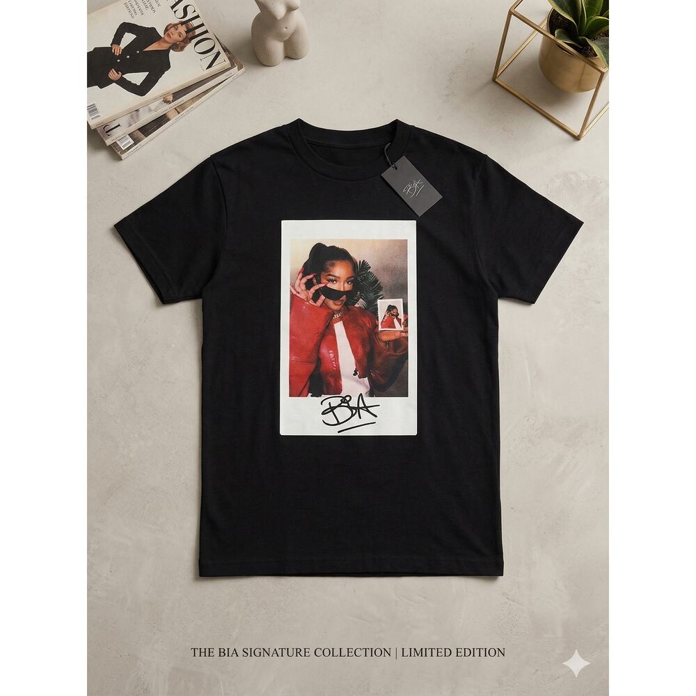 Official BIA Concert Merch TEE Signature Polaroid Print - Unworn - Size Small